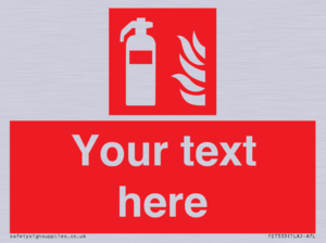 Custom Fire extinguisher Sign